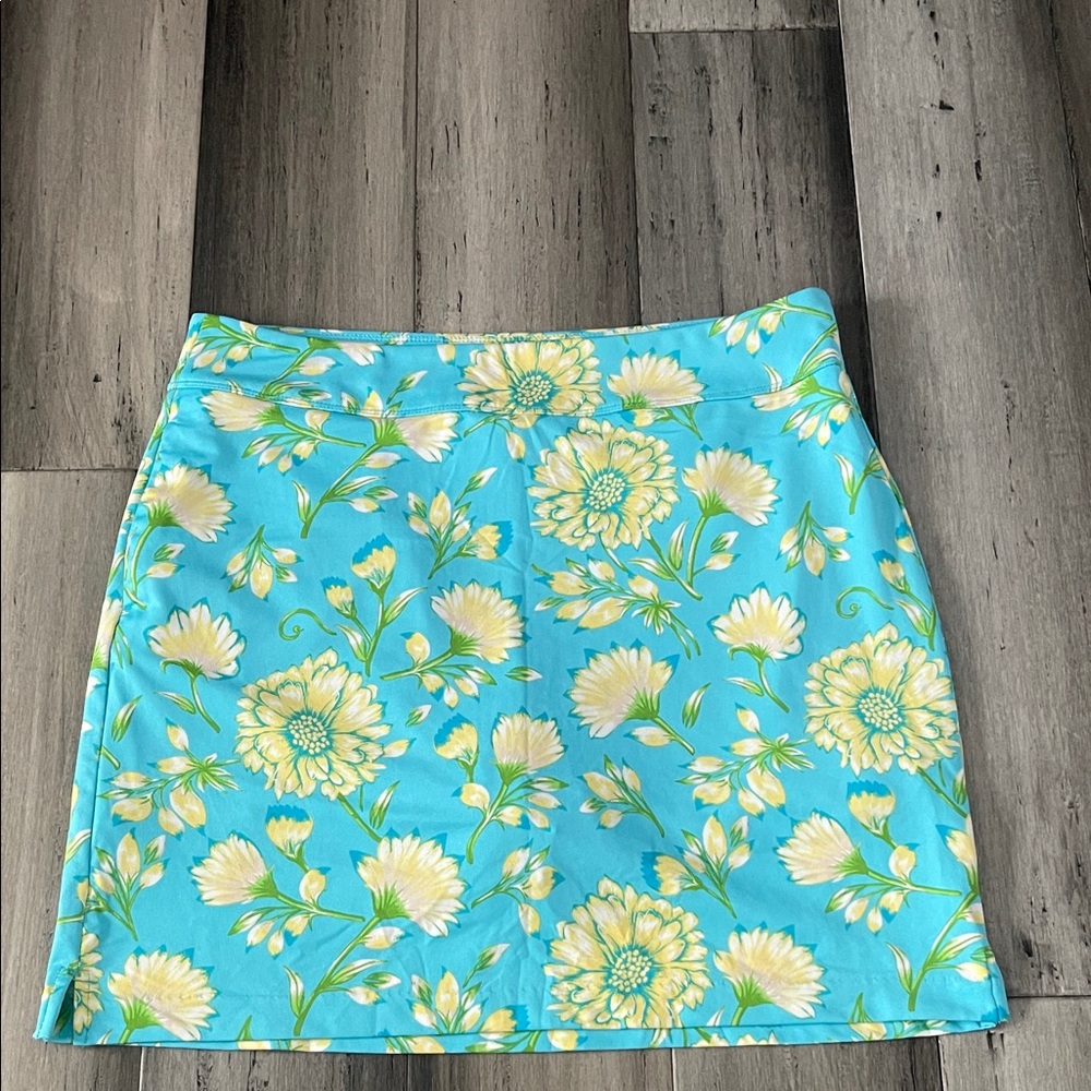 Greg Norman Women’s Sz S Activewear Floral Print Stretching Skirt Skort